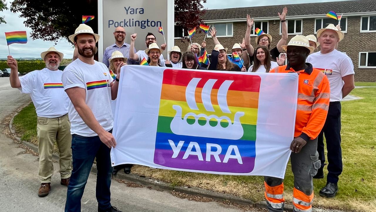 Yara colleagues during Pride month